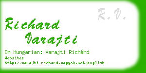 richard varajti business card
